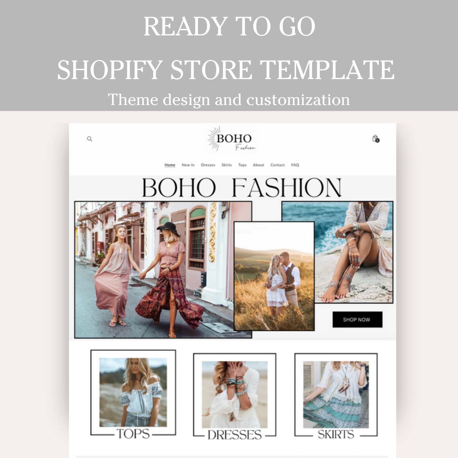 Mode Shopify Webseite