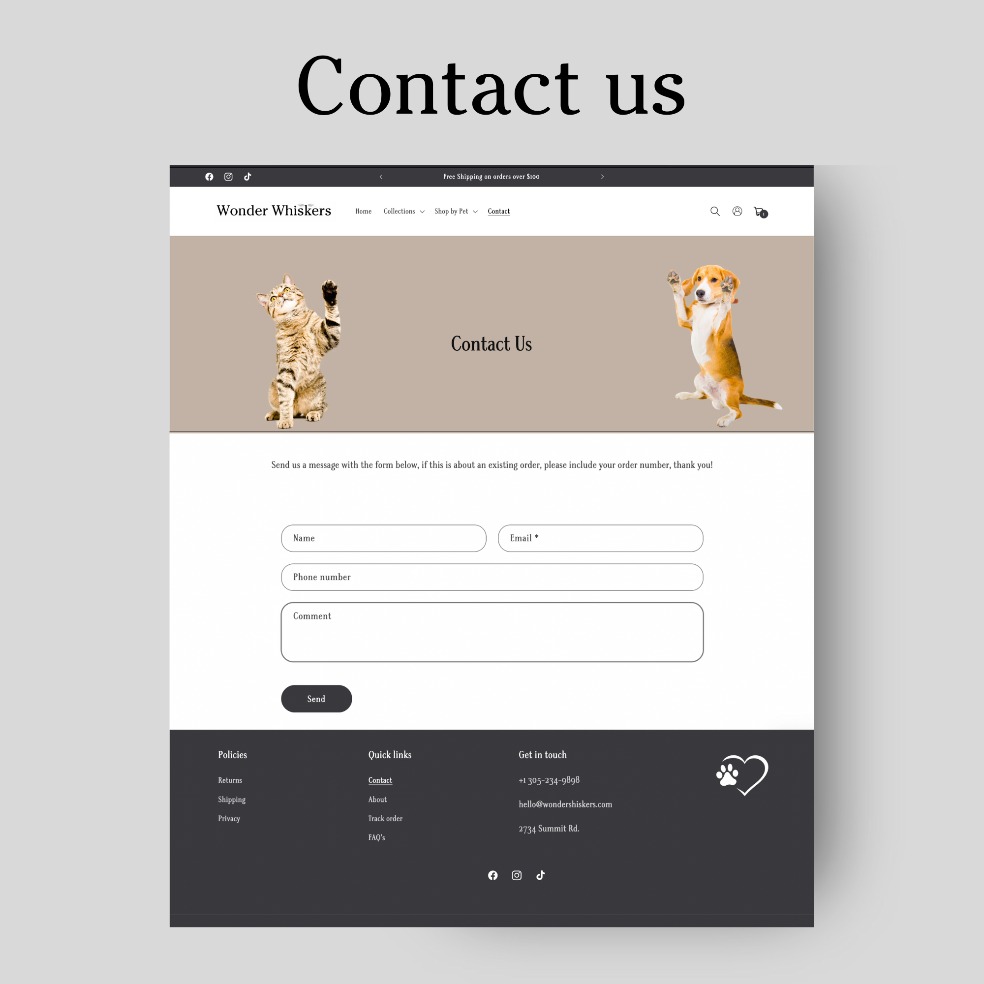 Pet store theme
