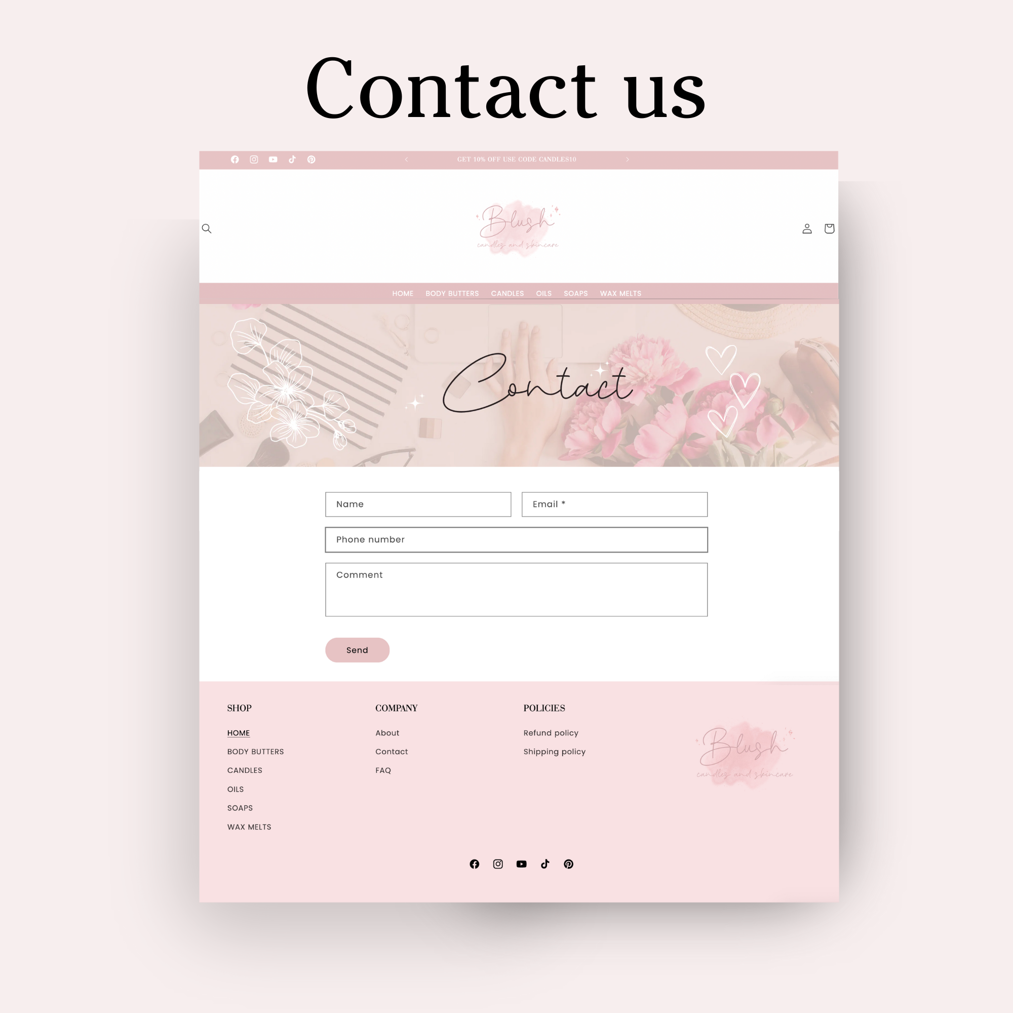 Candles beauty shopify theme