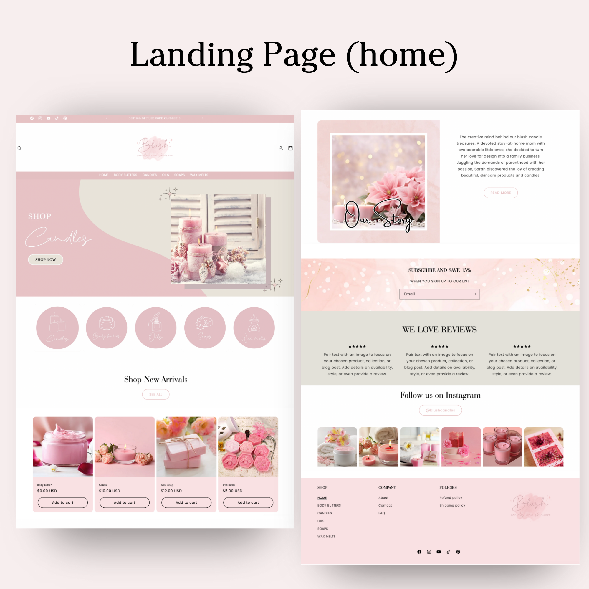 Candles beauty shopify theme