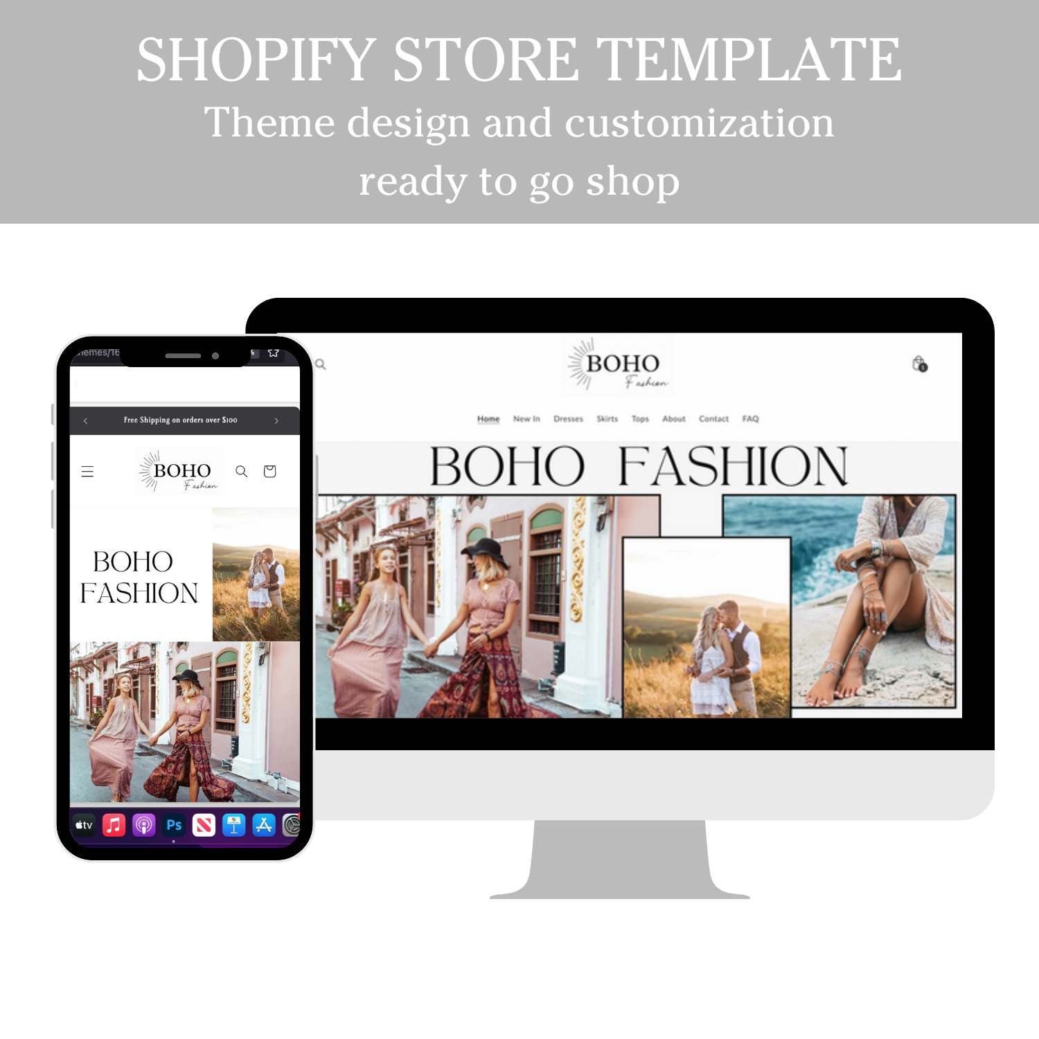 Mode Shopify Webseite