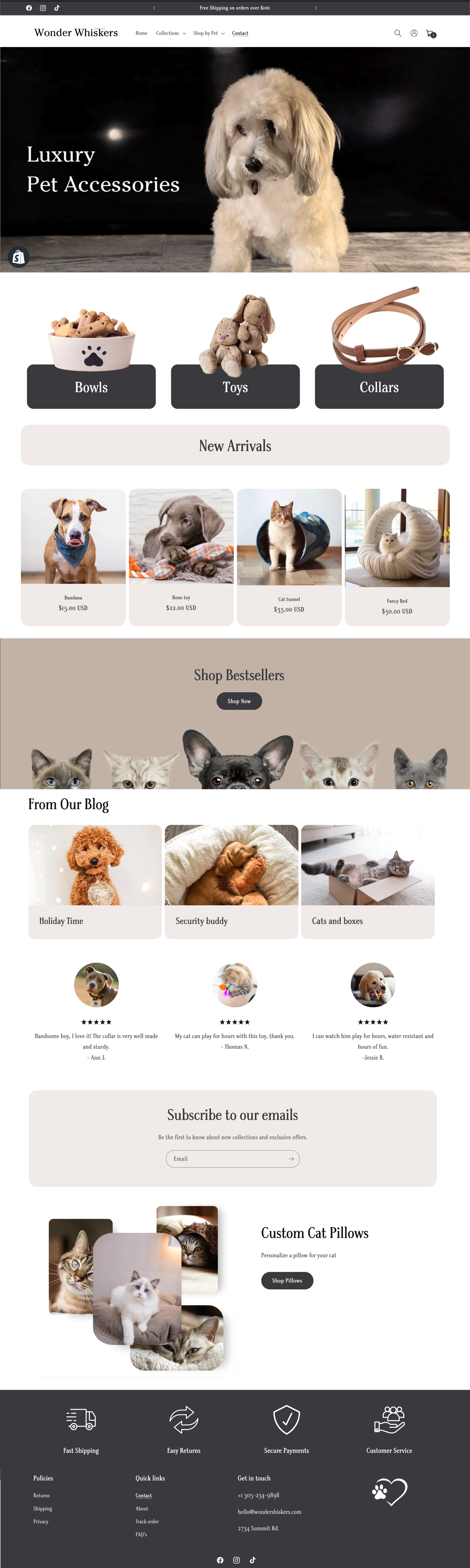 Pet store theme
