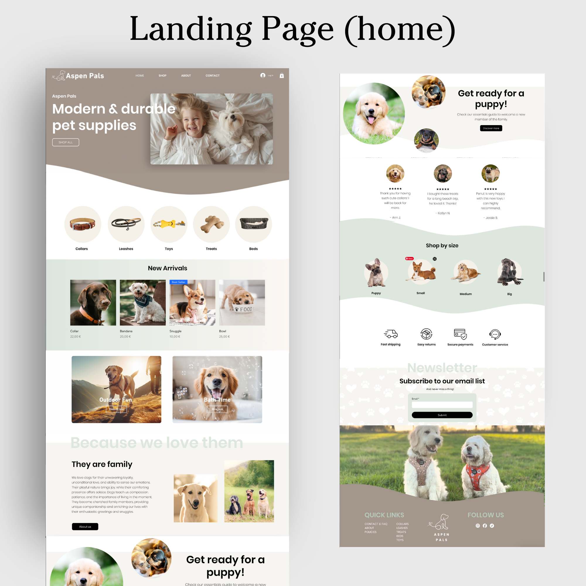 Pet store theme for Wix