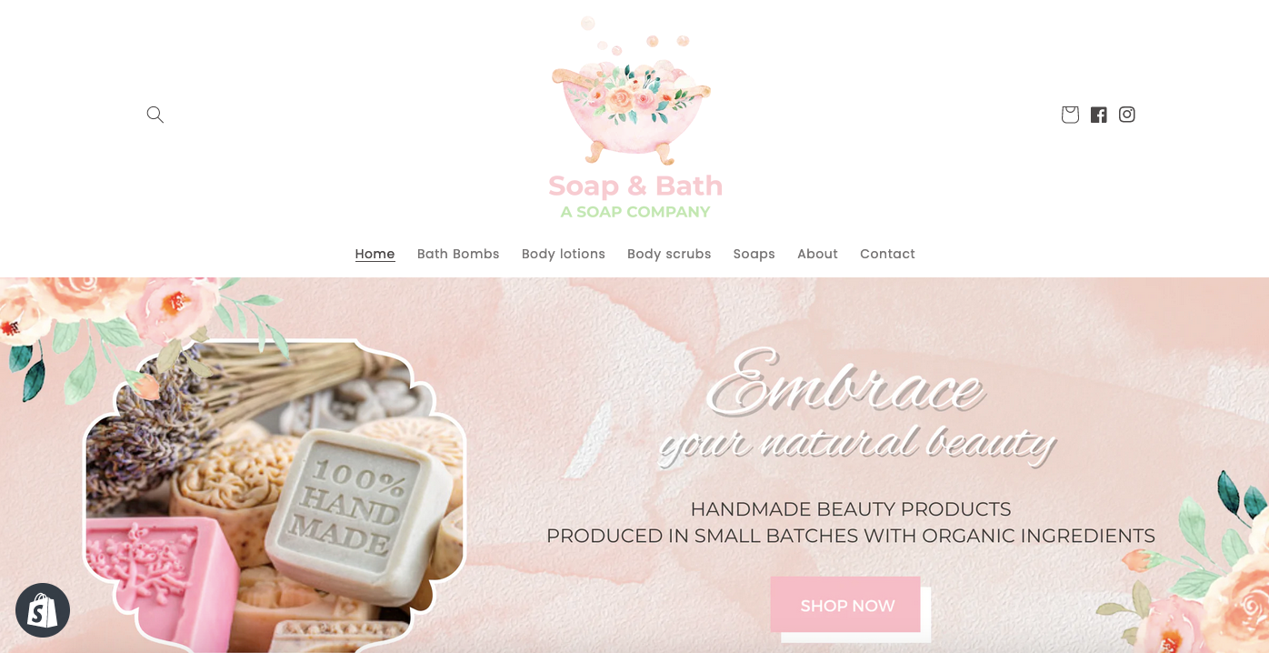 Soaps body and beauty website