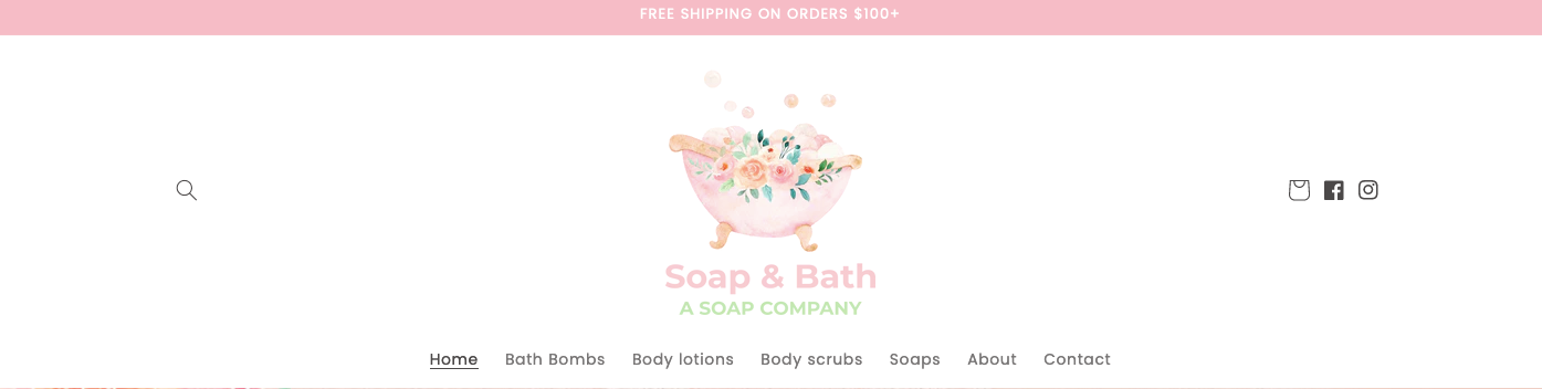 Soaps body and beauty website